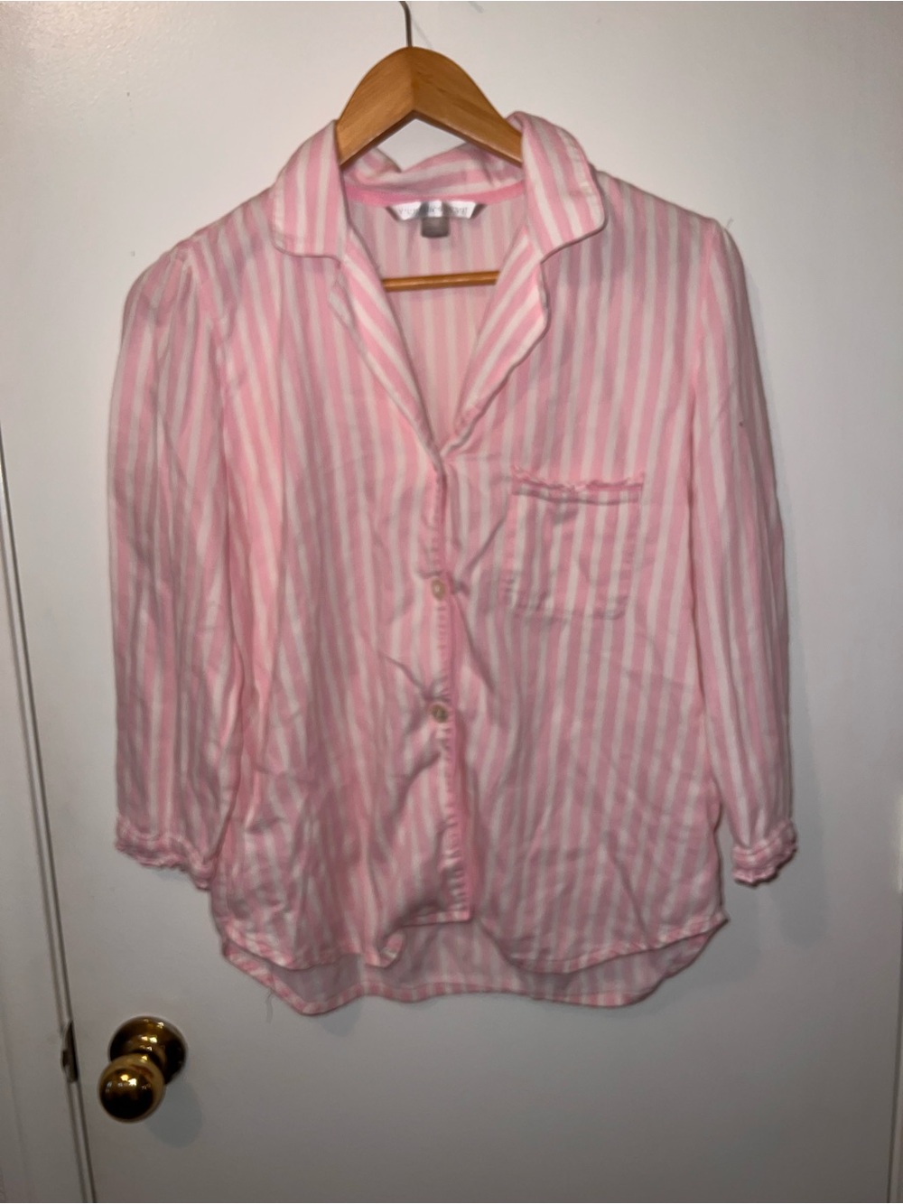Pink and White Striped Lounge/PJ Set